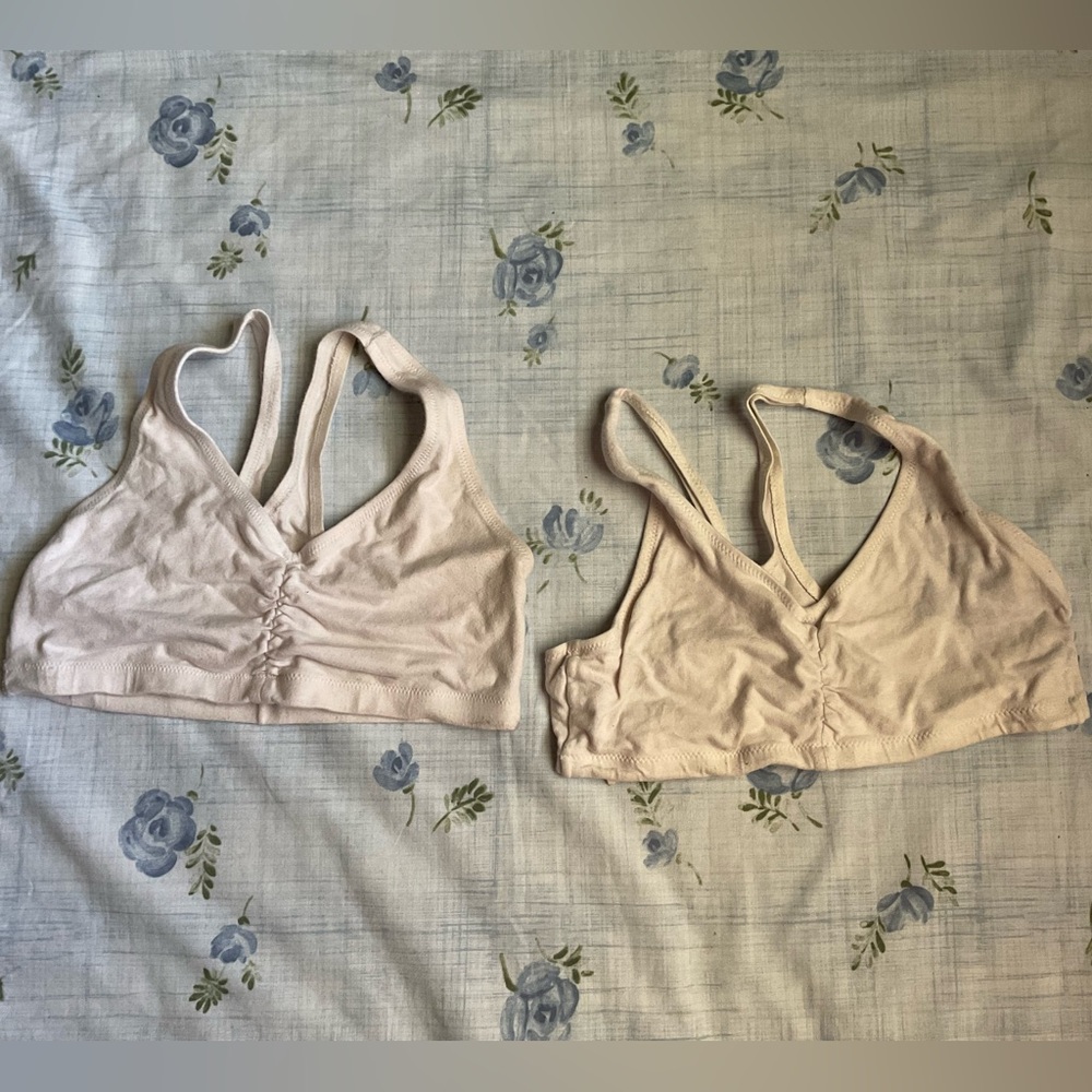 🐥2 White Seamless Bralette
